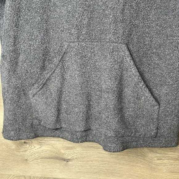 Wooden Dog Terry Sweatshirt Mens Med Grey Terrycloth Hoodie Pullover Sweatshirt - Picture 5 of 14